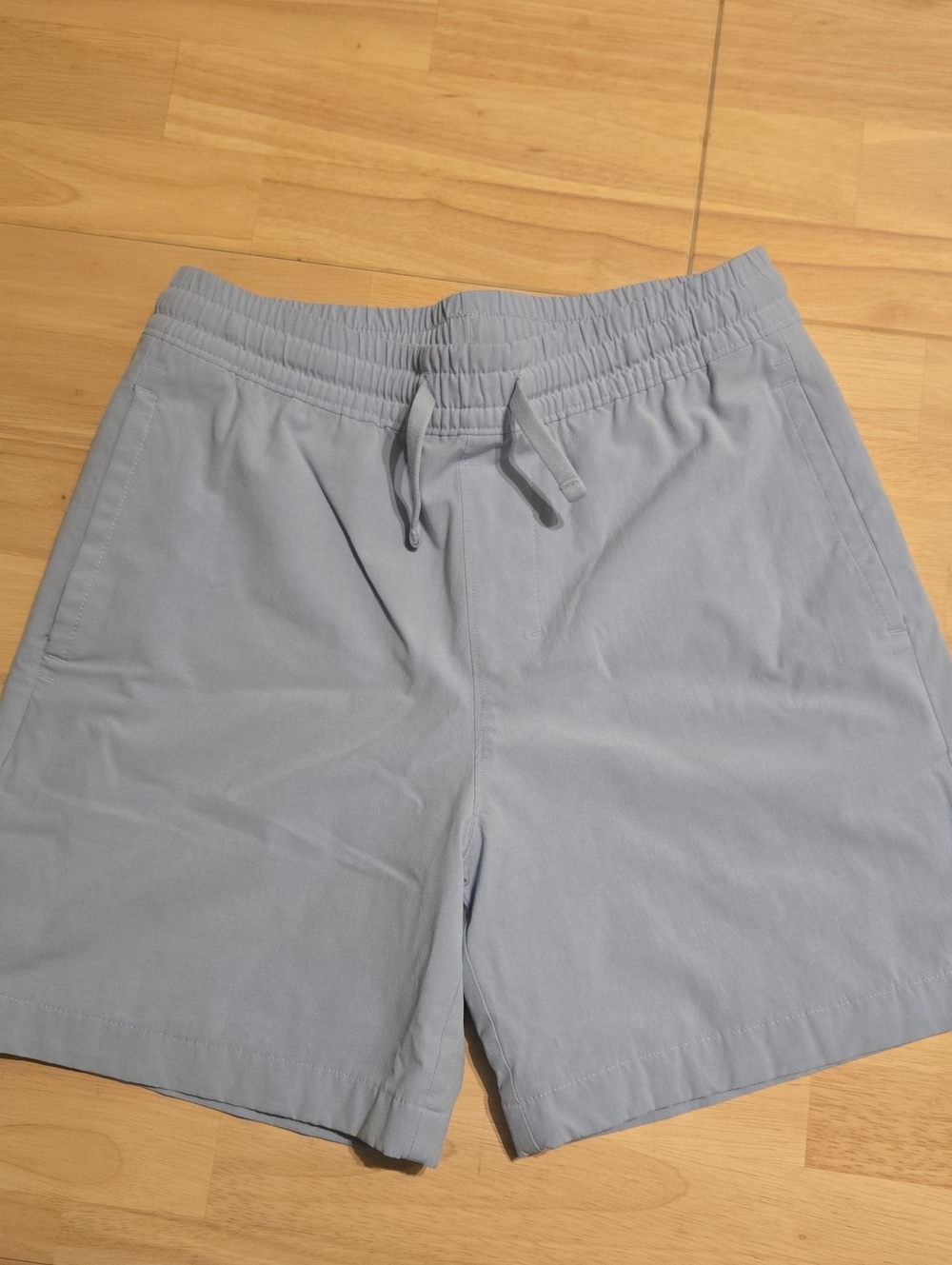 Abercrombie Kids Light Blue Boys Elastic-Waist Drawstring Shorts